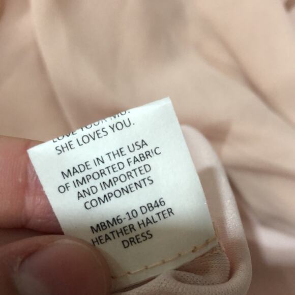 Show Me Your Mumu SMYM Heather halter maxi dress in dusty blush NEW XXS - Picture 4 of 5